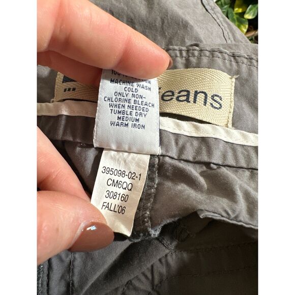 y2k GAP JEANS Gray Cargo Capri Pants Size 8 - Picture 4 of 12